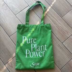 Saje Vibrant Green Tote Bag